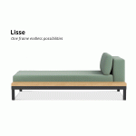 Lisse Left Chaise With Teak Tray - Image 3