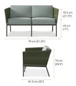 Pianeta Lounge 2 Seater - Image 2