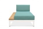 Lisse Right Chaise With Teak Tray - Image 2