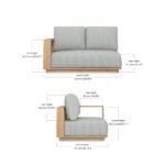 BRIE 2 SEATER SOFA RIGHT ARM - Image 2